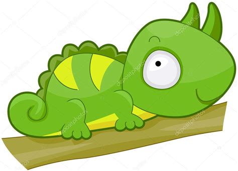 Ilustración del vector de la iguana linda de la historieta aislada en el fondo blanco. Iguana linda: fotografía de stock © lenmdp #3954509 ...