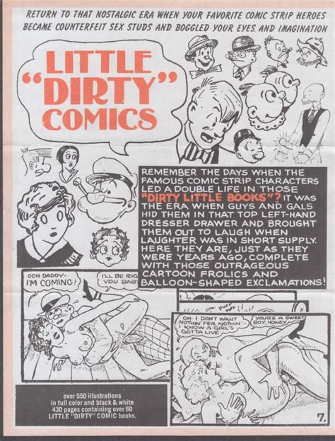 I have three comic books published on the amazon book store in digital format. Famous Dirty Little Sex Comics Comix sales flyers 1970s