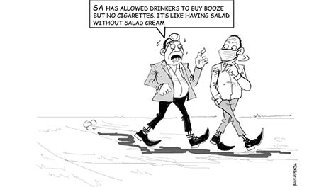 Passengers could face alcohol restrictions at the airport. Cartoon: South Africa lifts alcohol ban | The Chronicle