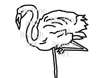 Click on the button below the picture! Flamingo Line Drawing at GetDrawings | Free download