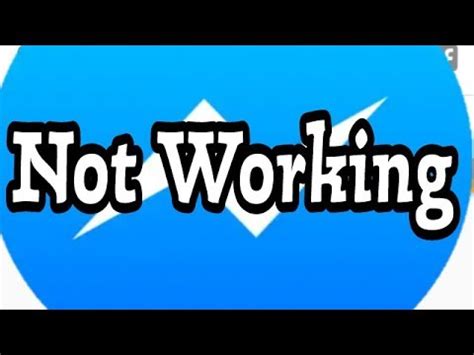 You cannot launch the facebook messenger app facebook messenger not working on ios after a system update Messenger Not Working Problem Solve - YouTube