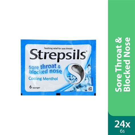 How to store strepsils sore throat and cough lozenges keep out of the sight and reach of children. Strepsils Sore Throat &blocked Nose Cooling Menthol 24x6s ...