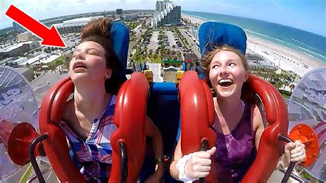 Funny girls slingshot roller coaster ride fails. Girls Passing Out #3 | Funny Slingshot Ride Compilation ...
