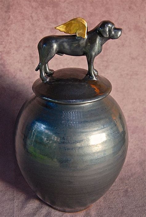 Keep your best friend and furry friend memories in your home after they passed away in our mini cremation urn. Mastiff Urn | Ceramic cremation urn, Urn, Cremation urns