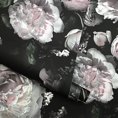 View over 102 million images! Tempaper Moody Floral Removable Wallpaper | Crate and ...