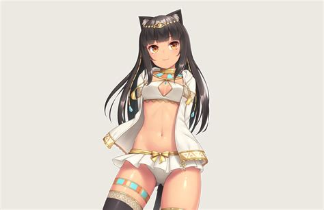 Check out our smiling cat hoodie selection for the very best in unique or custom, handmade pieces from our shops. animal ears bikini black hair breasts catgirl cat smile ...