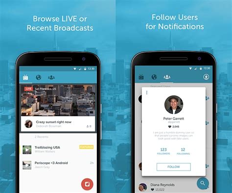 The reflecting surfaces are parallel to each other and at a 45° angle to the axis of the. Twitter's Periscope for Android Now Available for Download ...