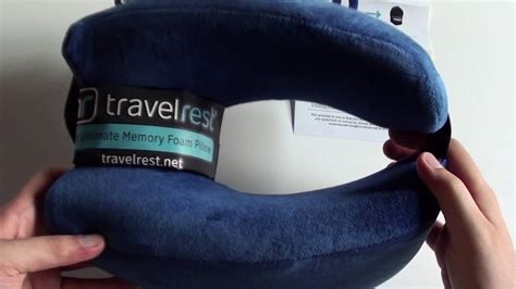 Cuscino gonfiabile per il collo per impedire ai batteri di diffondersi attraverso il boccaglio. Cuscino da viaggio in memory foam di Travelrest - YouTube