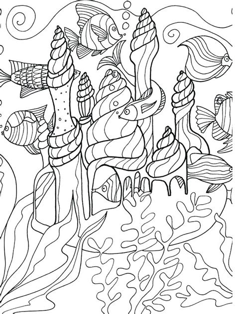 Click here for fish colouring page printable. Ocean Floor Coloring Page at GetColorings.com | Free ...