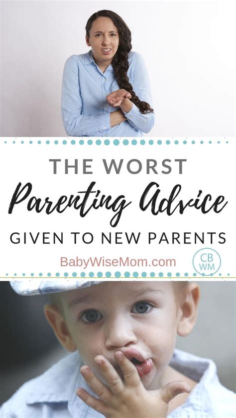 Worst Parenting Advice Given to New Parents (With images ...