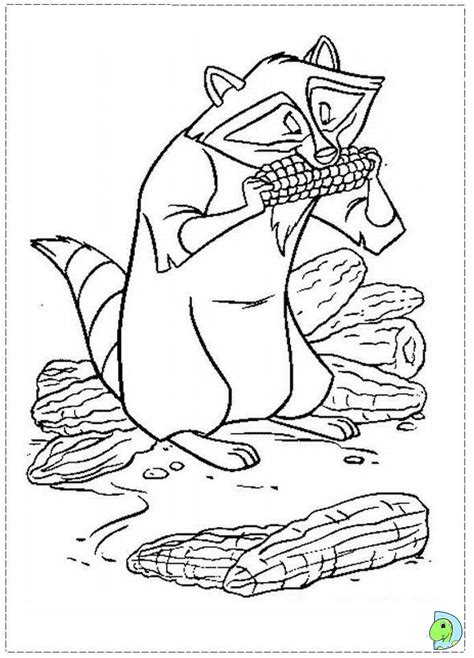 The best printable coloring pages on the web. Pocahontas Coloring page- DinoKids.org