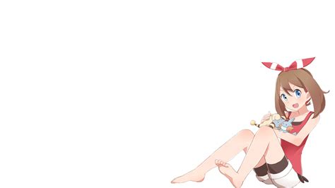 Wallpaper : anime, white background, cartoon, May pokemon, hand, costume 1920x1080 - Cryzeen ...