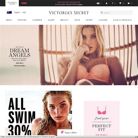 Both stores have pretty affordable prices. Victoria's Secret- Free Delivery over $100USD - OzBargain