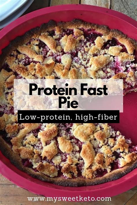 No matter what sort of way of eating you may follow (counting calories, low carb, low fat, etc. Low Protein High Fiber Pie | Recipe | Low carb desserts, Food processor recipes, Keto dessert easy