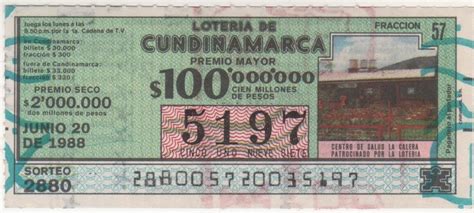 Loterias de Colombia: CUNDINAMARCA