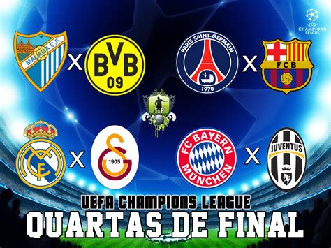 Three english premier league clubs; Toca e Passa: Champions League: Confrontos das quartas de ...