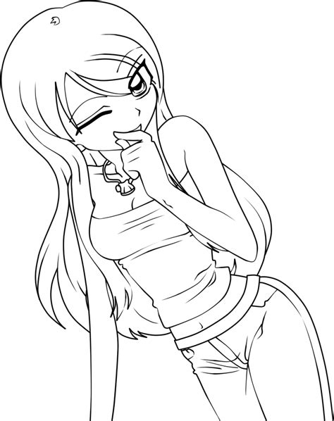 Hot anime girls coloring pages for adults. Free Printable Anime Coloring Pages - Coloring Home