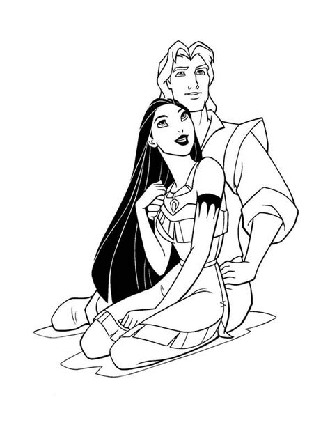 Just click to print out your copy of this pocahontas john smith coloring page. Happy Pocahontas And John Smith Coloring Page : Kids Play ...
