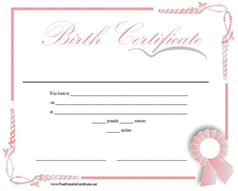 We are #1 best fake novelty birth certificate maker with quick delivery. 10 Free Printable Birth Certificate Templates (Word & PDF ...