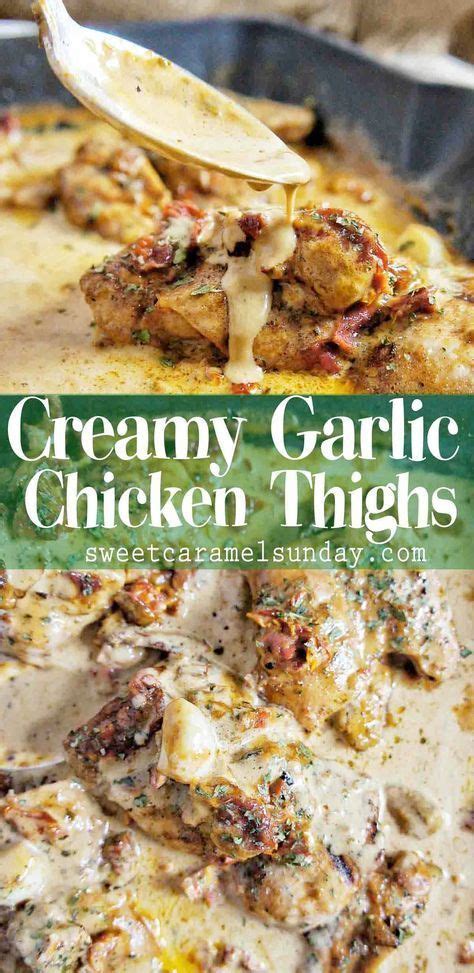 Instant pot creamy garlic chicken thighs. Chicken Thighs with Creamy Garlic Wine Sauce # ...