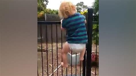 Maybe you would like to learn more about one of these? Video of toddler scaling pool fence is a warning to all ...