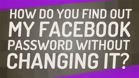If you do not want to pay for finding an instagram password, ig hack can be the solution for. How do you find out my facebook password without changing ...