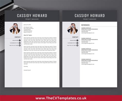 Check spelling or type a new query. Professional CV Template, with Cover Letter and References ...