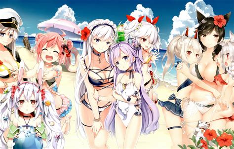 Explore more searches like azur lane iron blood wallpaper. Wallpaper Beach, Girls, Summer, Azur Lane images for ...