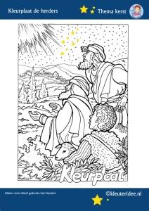 Kleurplaat bijbel kerstverhaal de herders zien de ster van. Kleurplaten Kerstverhaal Herders : Kleurplaten: Kerst ...