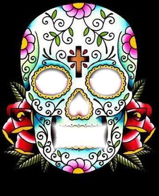 Un aménagement d'intérieur réussi passe obligatoirement par le bon choix des accessoires décoratifs. Dessin Tete De Mort Mexicaine Avec Rose - Get Images One