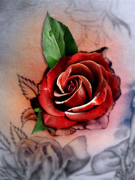 If this isn't one of the best 3d tattoo designs, then we don't know which one can be. 3d flower tattoos Archives - 3D Tattoos | Rose flower ...