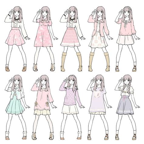 But to draw female anime clothes a little more difficult. outfit ideas | Anime outfits, Manga clothes, Character design