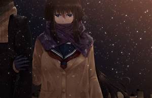 Anime, Girls, School, Uniform, Original, Characters, Snow