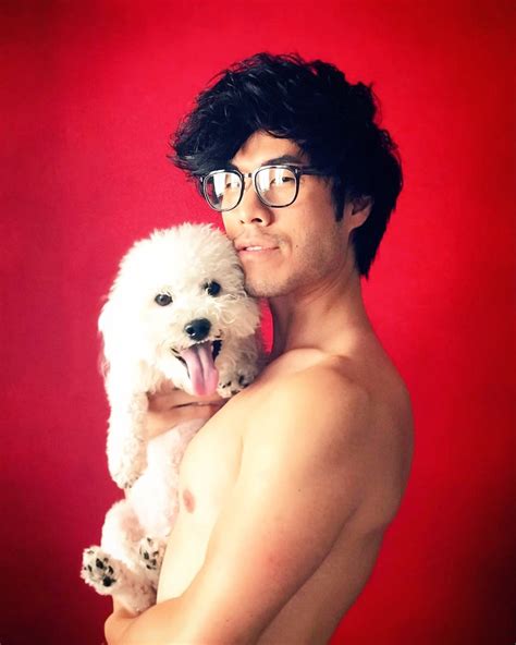 Submitted 3 years ago by wobbuffetteloves smiles. Eugene Lee Yang from the try guys holding a photogenic dog ...