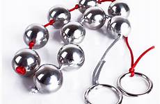 anal beads plug stainless sex vaginal butt steel toys stimulation pull heavy ring