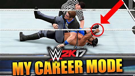 There are some elements, which you can find in wwe 2k17: WWE 2K17 MY CAREER MODE #17 'IS THIS A GLITCH!!?' - YouTube