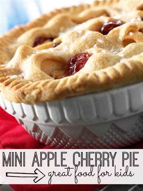 Food wishes with chef john. Mini Apple Cherry Pie Recipe for Kids - My Life and Kids