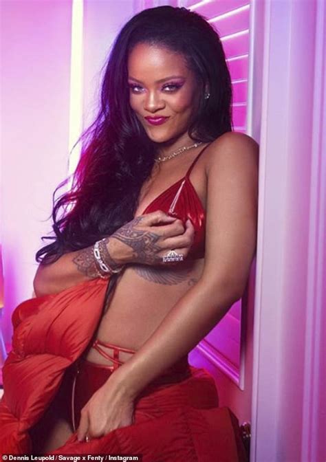 Rihanna not about people watching super bowl. Rihanna cups her breast while modeling her new Valentine's ...