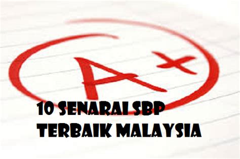 Berikut dikongsikan adalah senarai sbp di semua negeri malaysia. 10 Senarai SBP Terbaik Malaysia 2014 - Info | Inspirasi ...