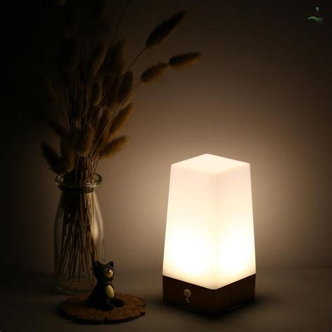 7 colors bedside touch sensor led night light usb chargeable lamps table gift. Desktop PIR Motion Sensor LED Night Light Portable Battery ...