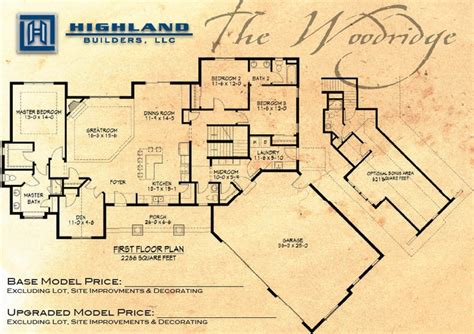 We have many floor plans available with multiple features. The Woodridge Floor Plan by Highland Builders, LLC | Floor ...