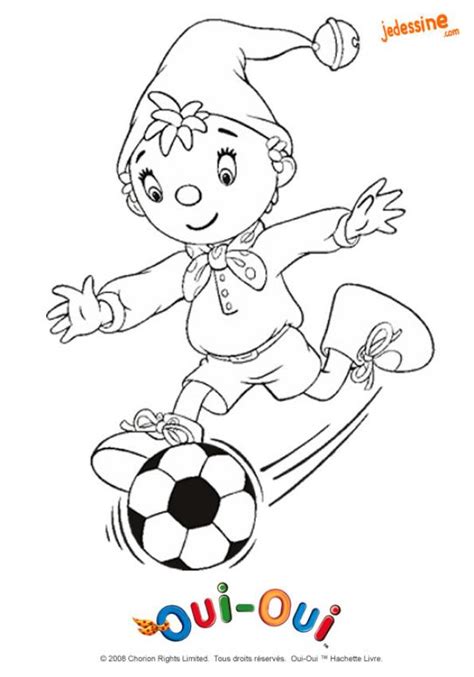 Oui oui est un personnage de livre pour enfants. Coloriage OUI-OUI FAIT DU SPORT - Coloriage de Oui-Oui qui ...