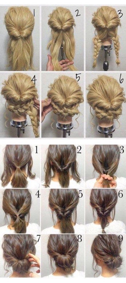 Sweet hairstyles and haircut ideas. New hairstyles for work updo ideas | Hair styles, Diy ...