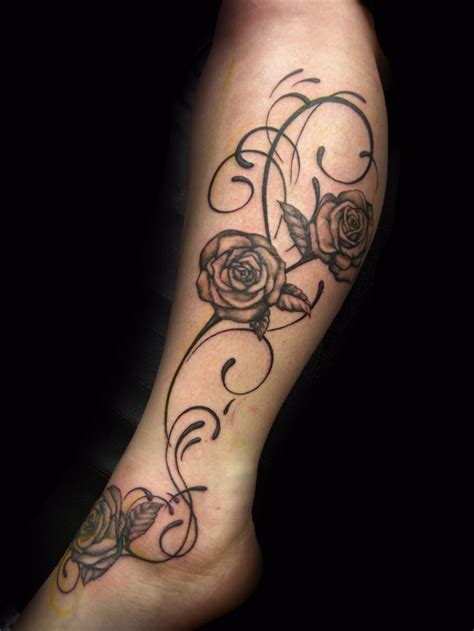 Though many rose designs are fairly large and expansive, there's no reason why this beautiful flower can't be scaled down to a small design. Leg Tattoos for Girls Designs, Ideas and Meaning | Tattoos ...