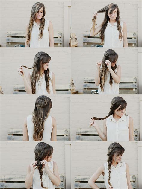 Part your hair straight down the middle of the back of your head.three: Double Braid Hair Tutorial | She's Beautiful