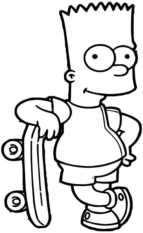 Bart simpson marge simpson homer simpson lisa simpson maggie simpson, bart simpson is a 800x1194 png image with a transparent background. Coloriages Les Simpson | Desenho hippie, Bart simpson ...