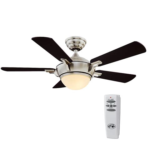 I initially assumed my ceiling fan light wasn't working because there was something wrong with the entire light kit. Hampton Bay Midili 44-inch 5-Blade Brushed Nickel Indoor ...