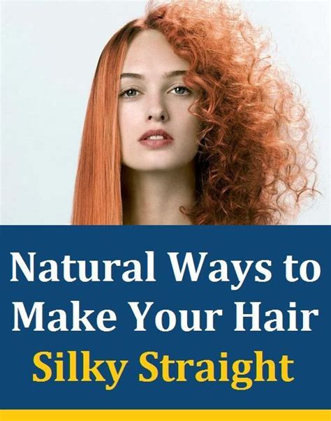 Massage the warm oil into your scalp and work it through the length of your hair. Natural Ways to Make Your Hair Silky Straight | Silky hair ...