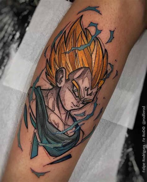 An artistically stunning dragon tattoo can transform the forearm into a statement masterpiece. The Very Best Dragon Ball Z Tattoos | Z tattoo, Tattoos ...