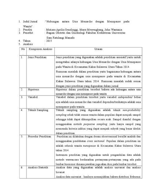 Contoh jurnal internasional ini sangat banyak, salah satu dari jurnal internasional yang terkenal adalah nature yang merupakan salah satu jurnal ilmiah tertua dengan reputasi jurnal paling tinggi. CONTOH ANALISIS JURNAL